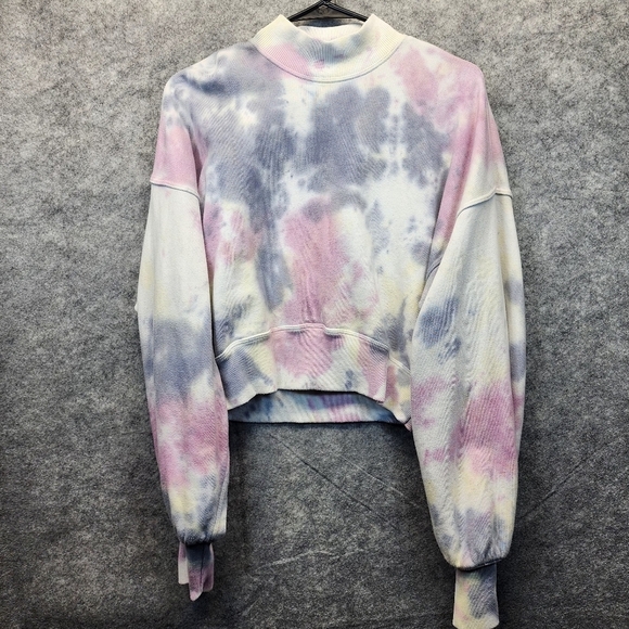 Spiritual Gangster Tie-Dye Cowl Neck Sweater - Pastel Hues - Picture 2 of 11